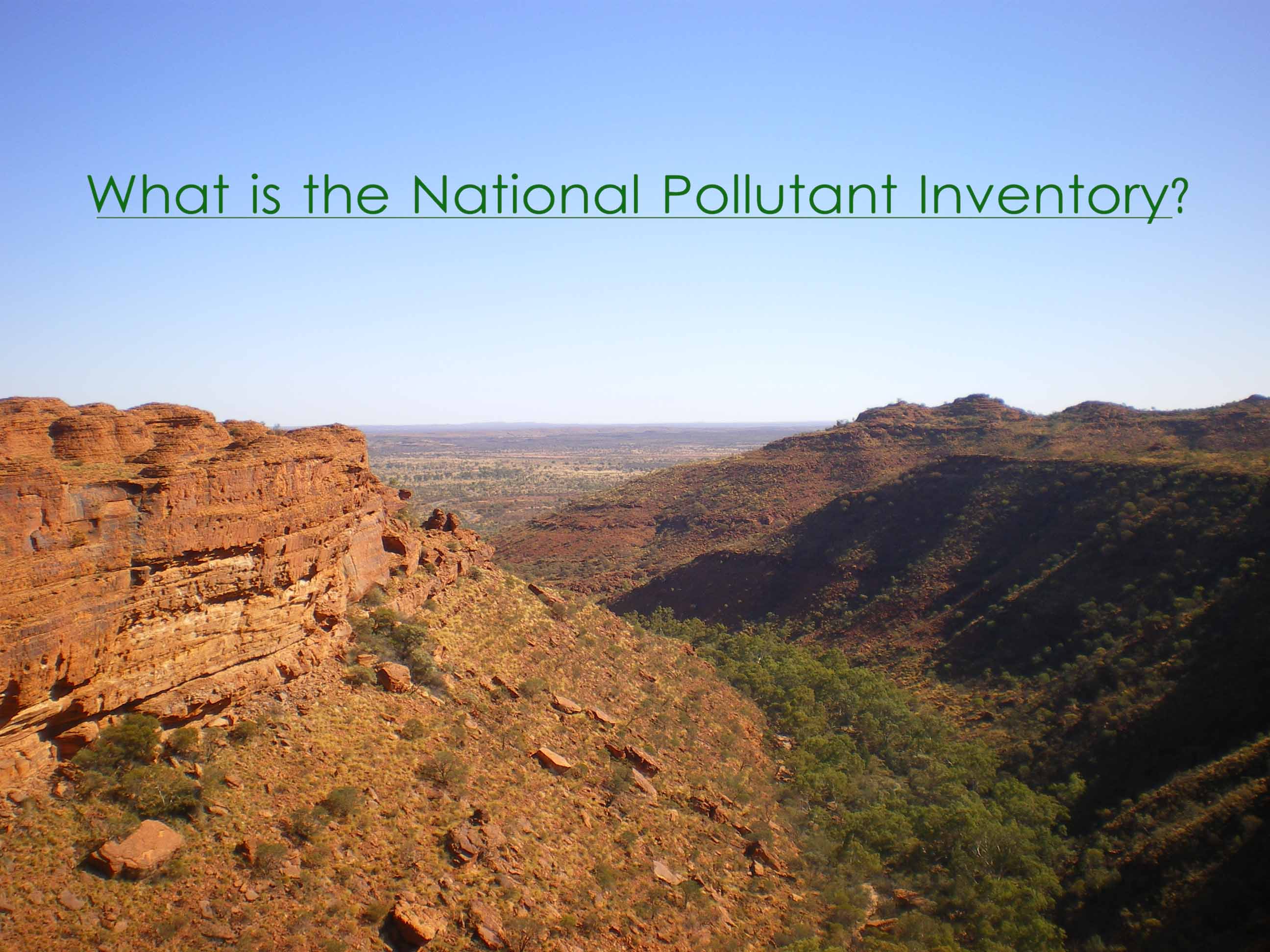 Find out about the national pollutant inventory - NPI consultancy services